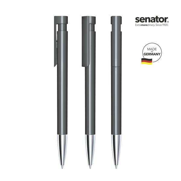 SENATOR Kugelschreiber LIBERTY Polished MTT 2986 Pantone 445 Grau