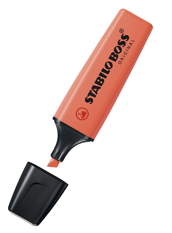 STABILO BOSS ORIGINAL Textmarker Pastel korallrot