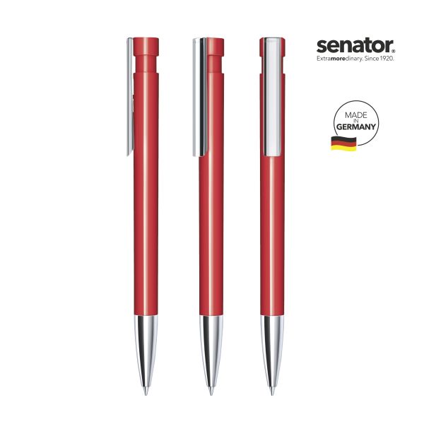 SENATOR Kugelschreiber LIBERTY Polished MTT MC 2917 Pantone 186 Rot
