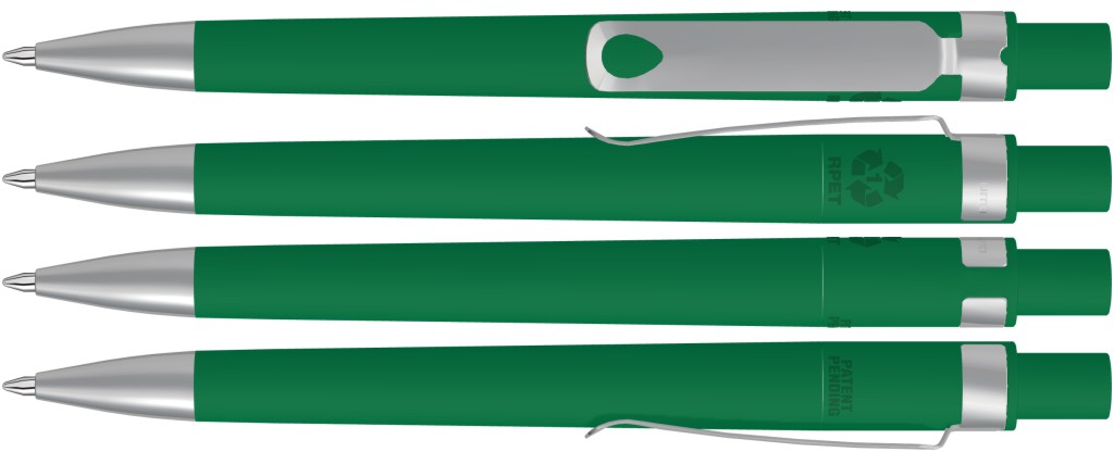 UMA Kugelschreiber RECYCLED PET PEN CORE SI GUM 0-2350 dunkelgrün