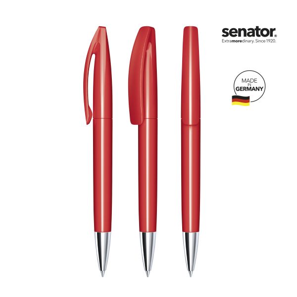 SENATOR Kugelschreiber BRIDGE Polished MT 3252 Pantone 186 Rot