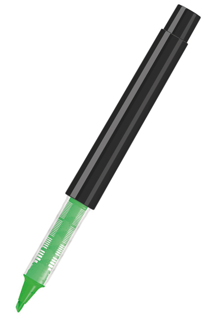 UMA Flüssig-Textmarker RECYCLED PET PEN PRO LIQEO schwarz 0-2255 Neongrün