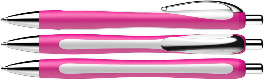 Slider Rave Schneider Kugelschreiber weiß pink