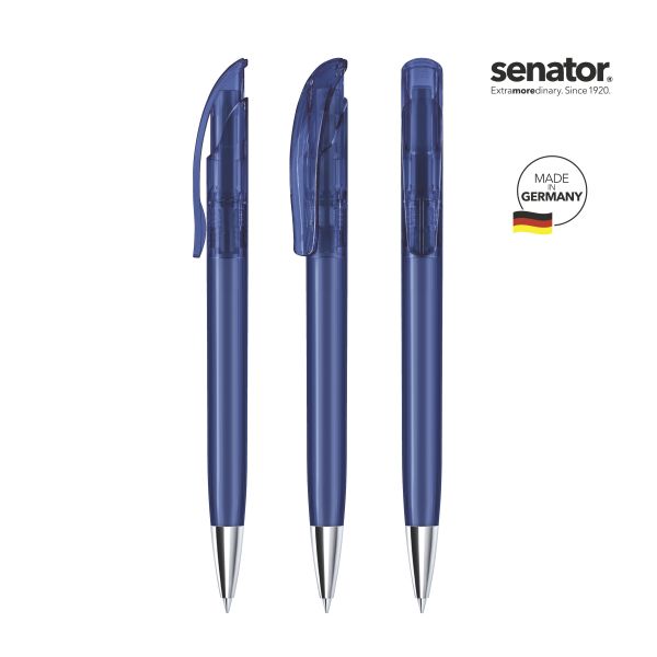 2925_Challenger_clear_MT_2757_5_P_SENATOR_Kugelschreiber SENATOR Kugelschreiber CHALLENGER Clear MT 2925 Pantone 2757 Blau