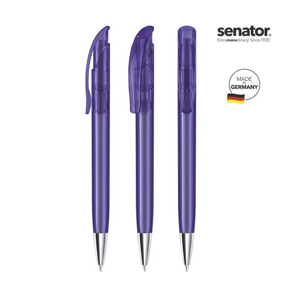 2925_Challenger_clear_MT_267_5_P_SENATOR_Kugelschreiber SENATOR Kugelschreiber CHALLENGER Clear MT 2925 Pantone 267 Violett