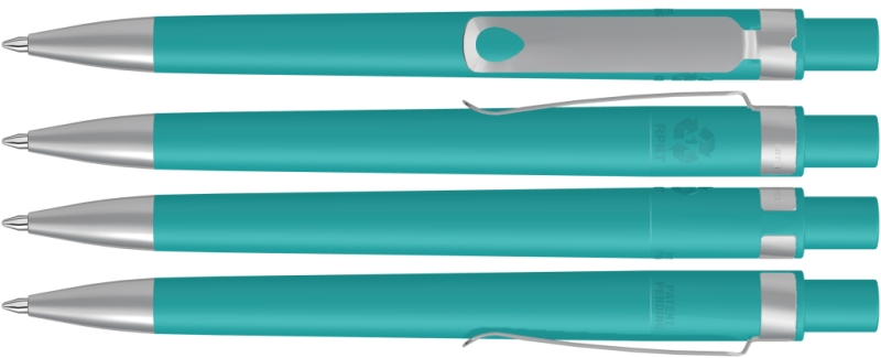 UMA Kugelschreiber RECYCLED PET PEN CORE F SI 0-2350 petrol