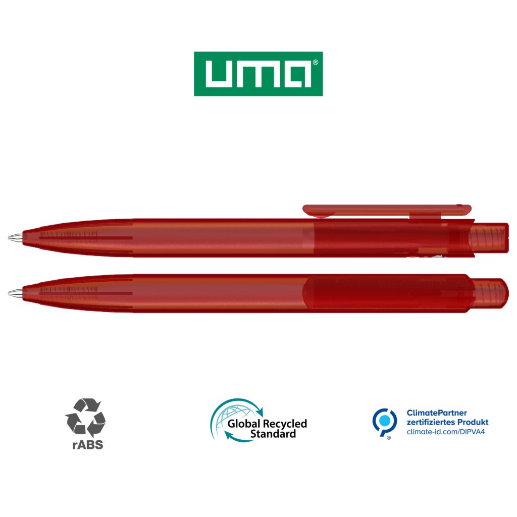 UMA Kugelschreiber STAGE frozen RECY 0-0550 rot