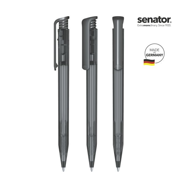 2756_Super_Hit_clear_445_5_P_SENATOR_Kugelschreiber SENATOR Kugelschreiber SUPER HIT Clear 2756 Pantone 445 Grau