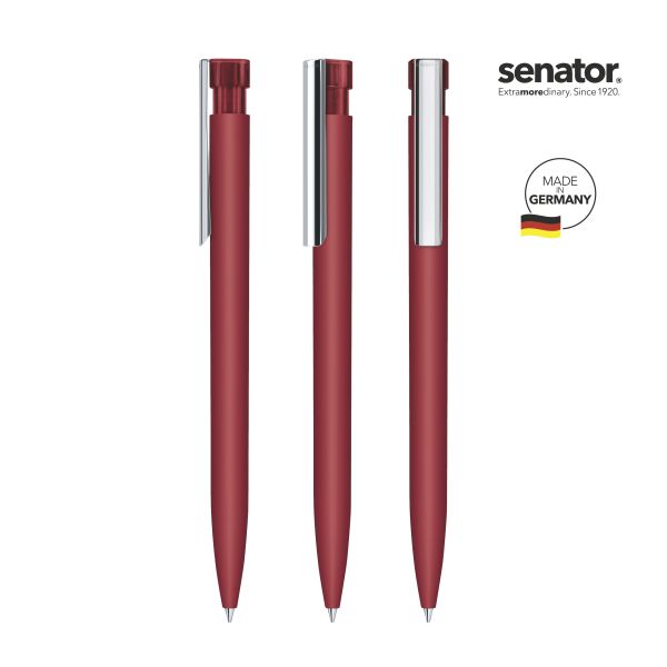 SENATOR Kugelschreiber LIBERTY Softtouch MC 2942 Pantone 201 Rot