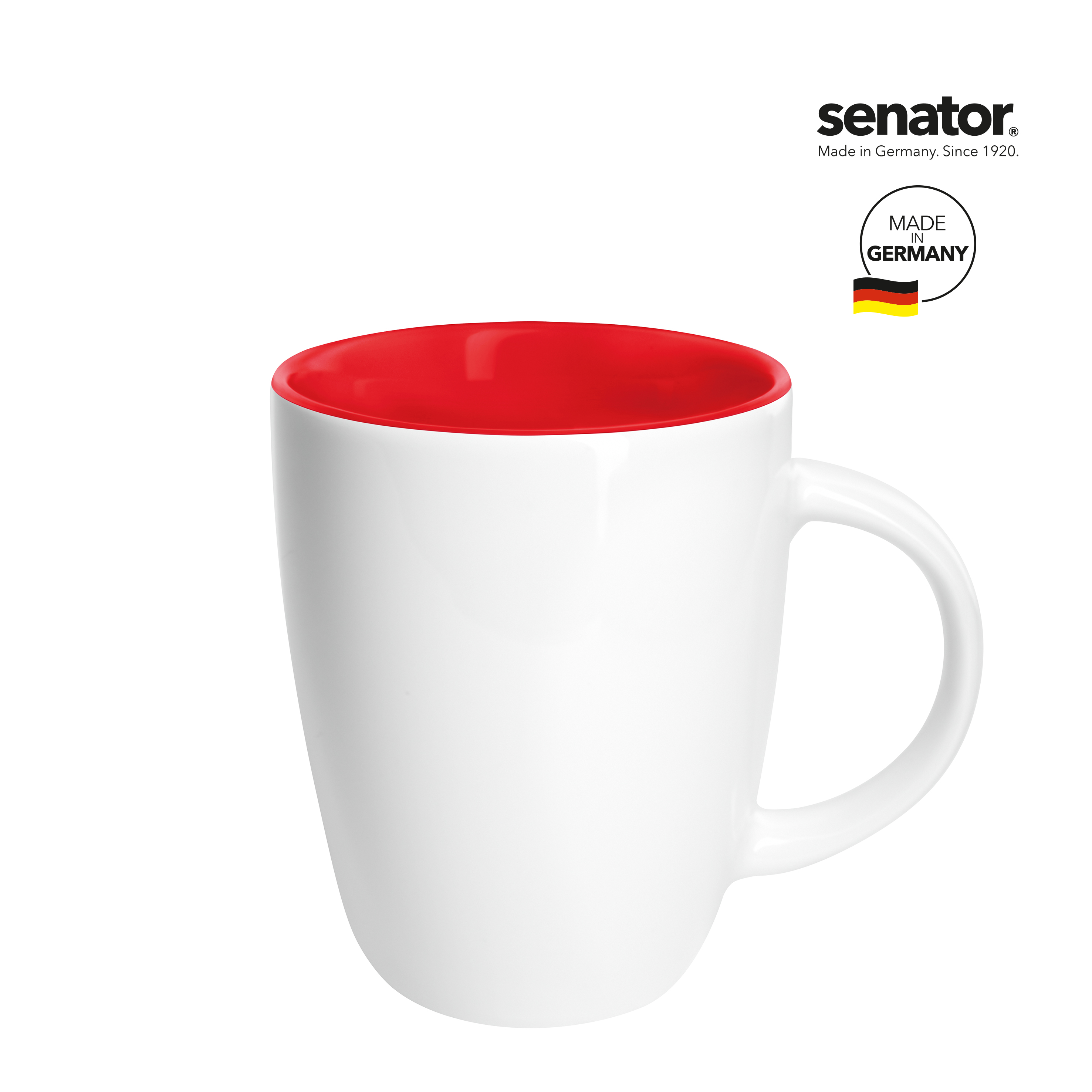 ELITE INSIDE SENATOR Kaffeetasse Rot inkl. 1C-Druck