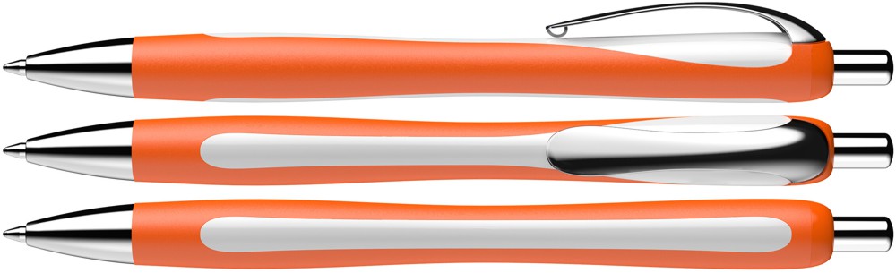 Slider Rave Schneider Kugelschreiber weiß orange