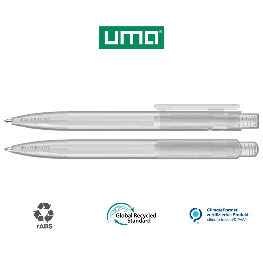 UMA Kugelschreiber STAGE frozen RECY 0-0550 klar