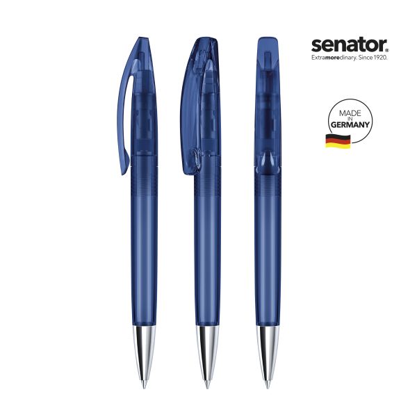 SENATOR Kugelschreiber BRIDGE Clear MT Pantone 2757 Dunkelblau