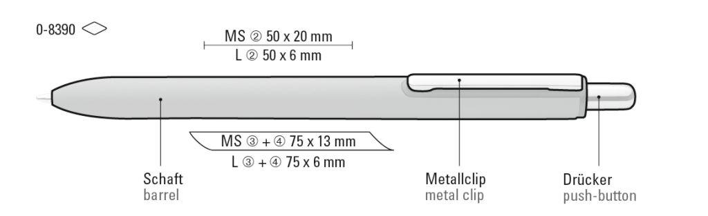 UMA Kugelschreiber AERO 0-8390 schwarz