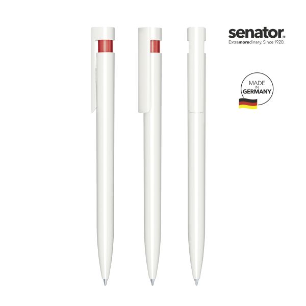 2993_Liberty_pol_basic_186_5_P_SENATOR_Kugelschreiber SENATOR Kugelschreiber LIBERTY Polished Basic 2993 Weiß - Pantone 186 Rot