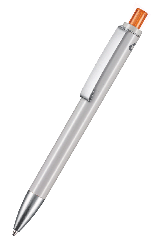 97600_1425_3547_EXOS_RECYCLED_RITTER-PEN_Kugelschreiber Ritter Pen Kugelschreiber EXOS RECYCLED 97600 Grau-Clementine 1425-3547