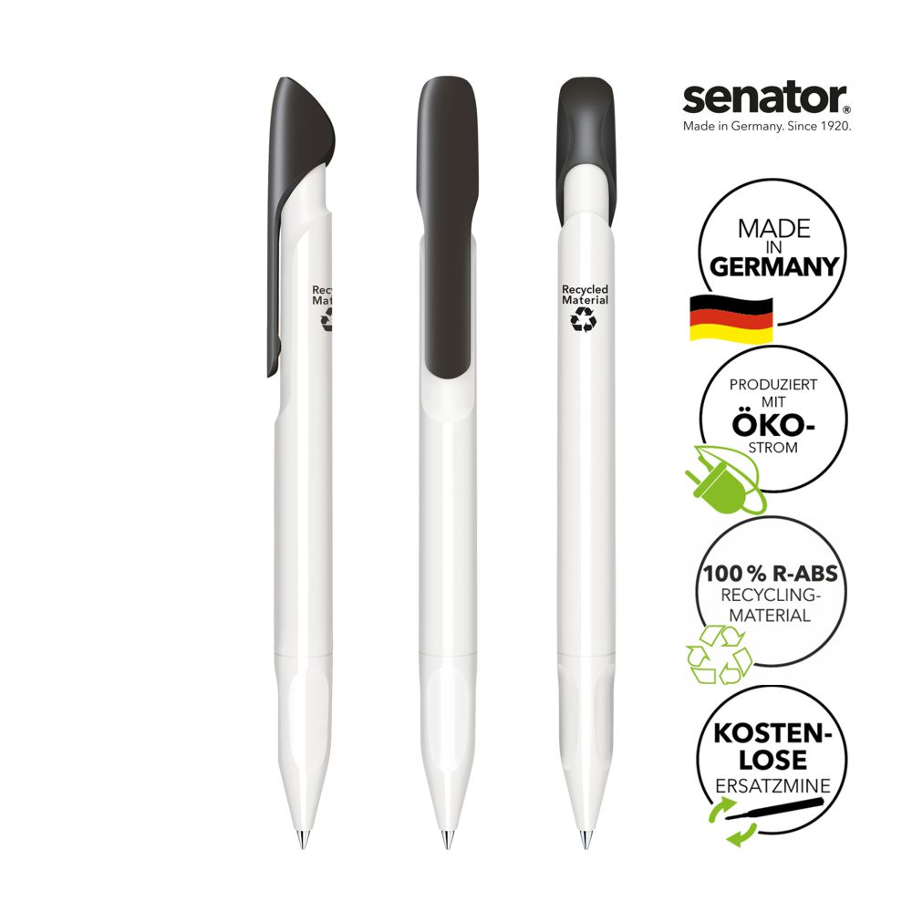 SENATOR Kugelschreiber EVOXX POLISHED RECYCLED LC 3275 - Weiß-Schwarz