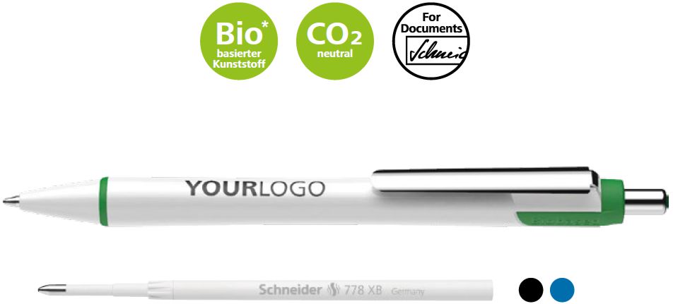 Slider Xite Promo Schneider Kugelschreiber weiss blau