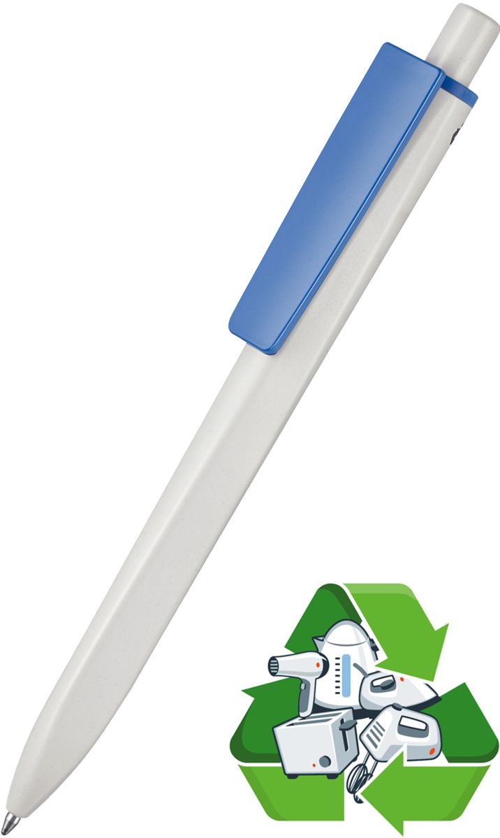 99802_ridge_recycled_soft_ritter_pen_kugelschreiber_1425-4146 Ritter Pen Kugelschreiber Ridge Recycled Soft 99802 grau + blau 4146