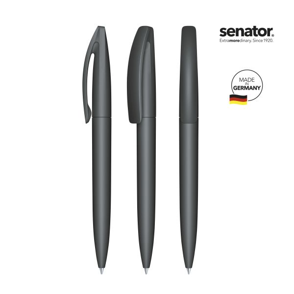 3257_Bridge_soft_touch_445_5_P_SENATOR_Kugelschreiber SENATOR Kugelschreiber BRIDGE Softtouch 3257 Pantone 445 Grau