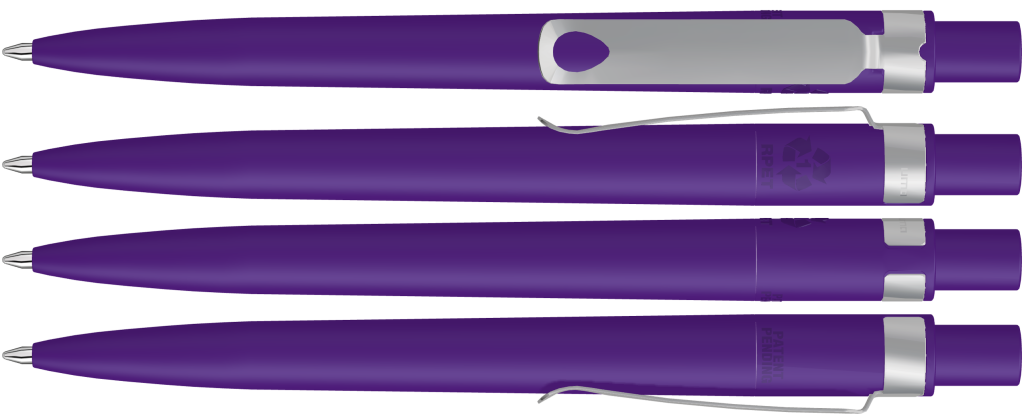 UMA Kugelschreiber RECYCLED PET PEN CORE F 0-2350 dunkelviolett