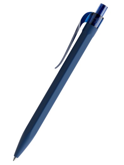 QS50 prodir Kugelschreiber PRT Curved-Clip R62 solidate blue