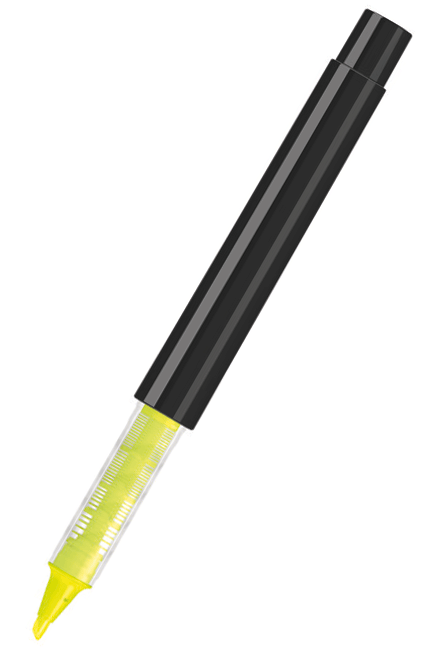 UMA Flüssig-Textmarker RECYCLED PET PEN PRO LIQEO schwarz 0-2255 Neongelb