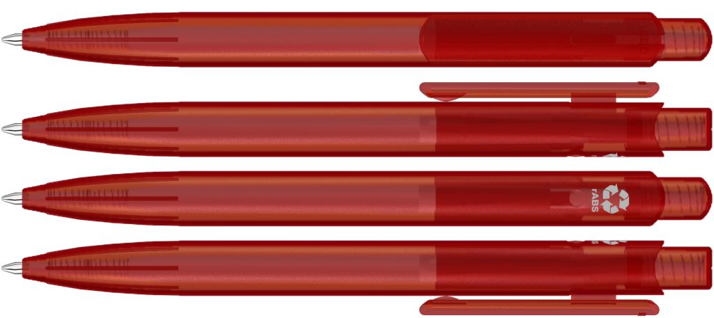 UMA Kugelschreiber STAGE frozen RECY 0-0550 rot
