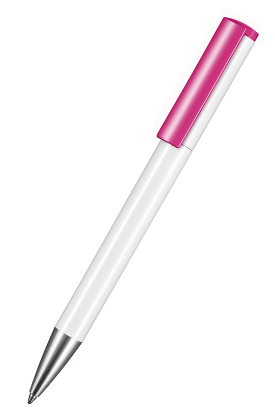 03800_0101_0800_Lift_Ritter_Pen_Kugelschreiber Ritter Pen Kugelschreiber Lift 03800 Weiß 0101 mit Fuchsia-Pink 0800