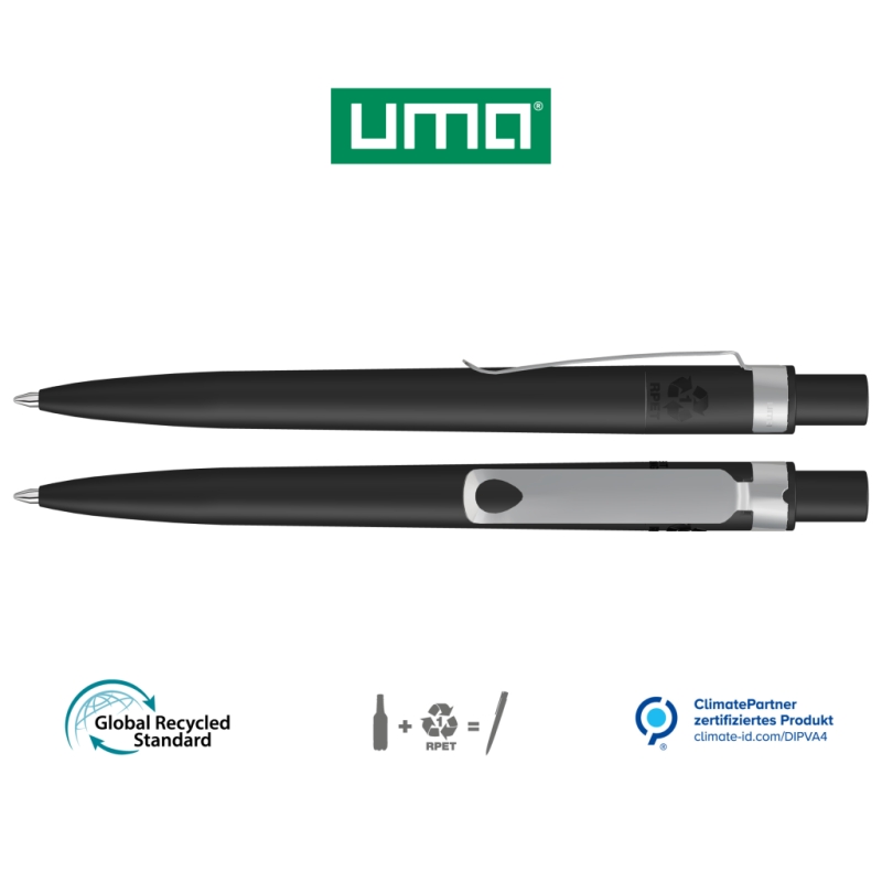 UMA Kugelschreiber RECYCLED PET PEN CORE F 0-2350 schwarz