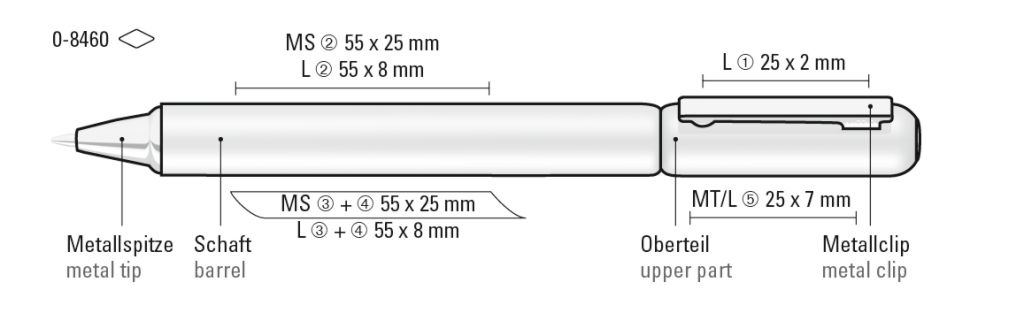 UMA Kugelschreiber ARC 0-8460 schwarz