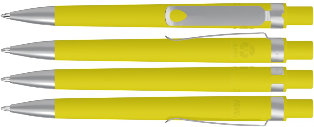 UMA Kugelschreiber RECYCLED PET PEN CORE SI GUM 0-2350 gelb