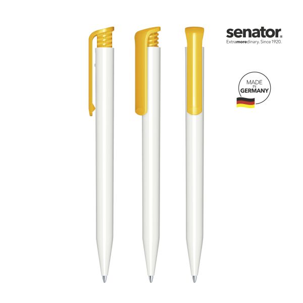 2955_Super_Hit_polished_basic_7408_5_P_SENATOR_Kugelschreiber SENATOR Kugelschreiber SUPER HIT Polished Basic 2955 Pantone 7408 Gelb