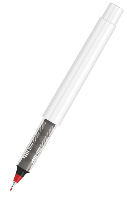 UMA Fineliner RECYCLED PET PEN PRO FL weiß 0-2254 Rot