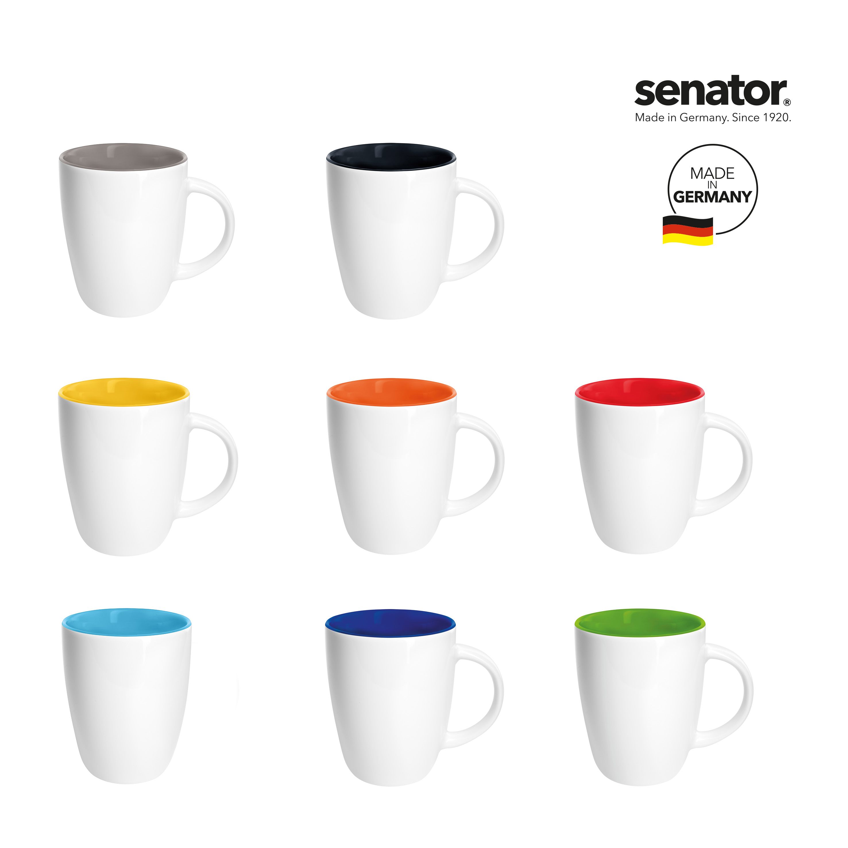 ELITE INSIDE SENATOR Kaffeetasse Hellblau inkl. 1C-Druck