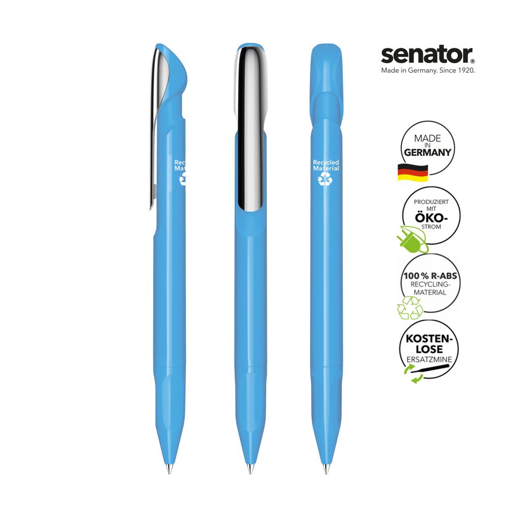 SENATOR Kugelschreiber EVOXX POLISHED RECYCLED MC 3277 - Hellblau