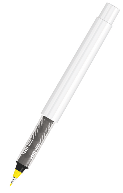 UMA Fineliner RECYCLED PET PEN PRO FL weiß 0-2254 Gelb