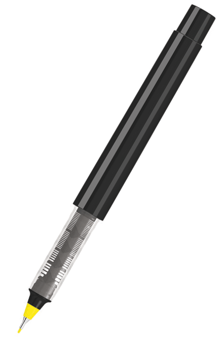 UMA Fineliner RECYCLED PET PEN PRO FL schwarz 0-2254 Gelb