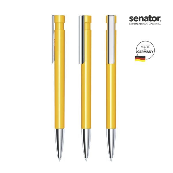 SENATOR Kugelschreiber LIBERTY Polished MTT MC 2917 Pantone 7408 Gelb