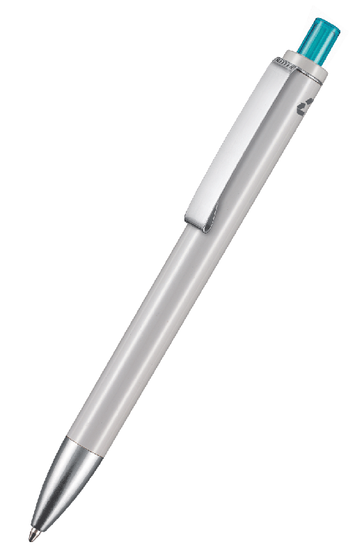 97600_1425_4127_EXOS_RECYCLED_RITTER-PEN_Kugelschreiber Ritter Pen Kugelschreiber EXOS RECYCLED 97600 Grau-Türkis 1425-4127