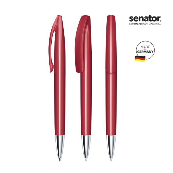 SENATOR Kugelschreiber BRIDGE Polished MT 3252 Pantone 201 Rot
