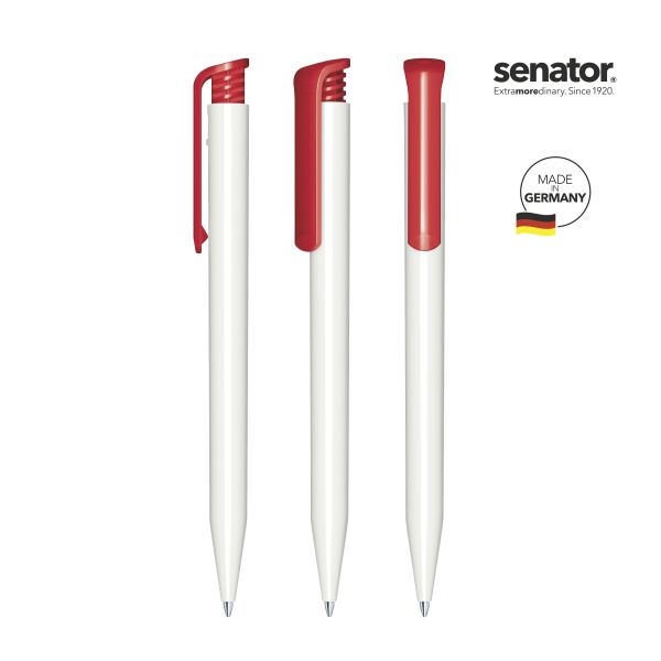 2955_Super_Hit_polished_basic_186_5_P_SENATOR_Kugelschreiber SENATOR Kugelschreiber SUPER HIT Polished Basic 2955 Pantone 186 Rot