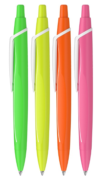 Reco Neon Schneider Kugelschreiber grün-weiss