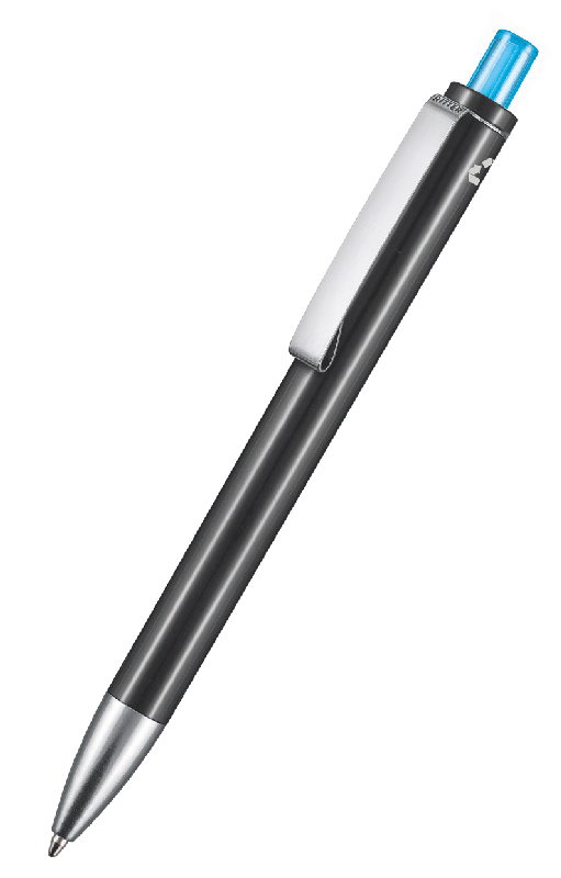 97600_1525_4110_EXOS_RECYCLED_RITTER-PEN_Kugelschreiber Ritter Pen Kugelschreiber EXOS RECYCLED 97600 Schwarz-Caribic-Blau 1525-4110
