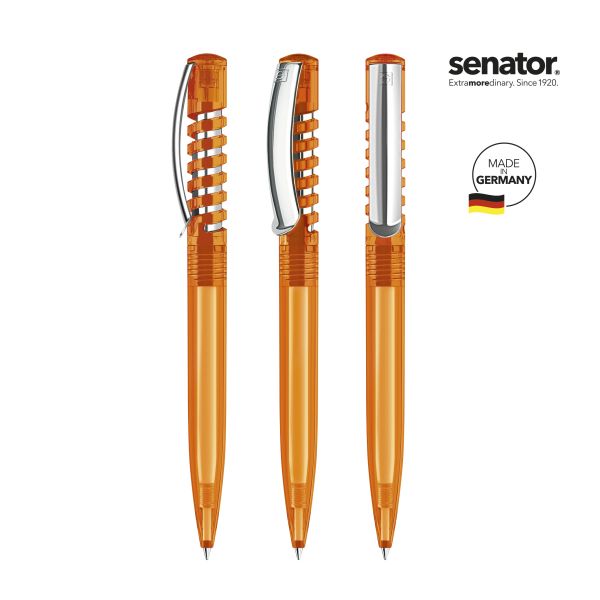 SENATOR Kugelschreiber NEW SPRING Clear MC 2410 Pantone 151 Orange