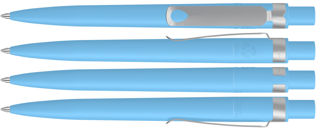 UMA Kugelschreiber RECYCLED PET PEN CORE F 0-2350 hellblau