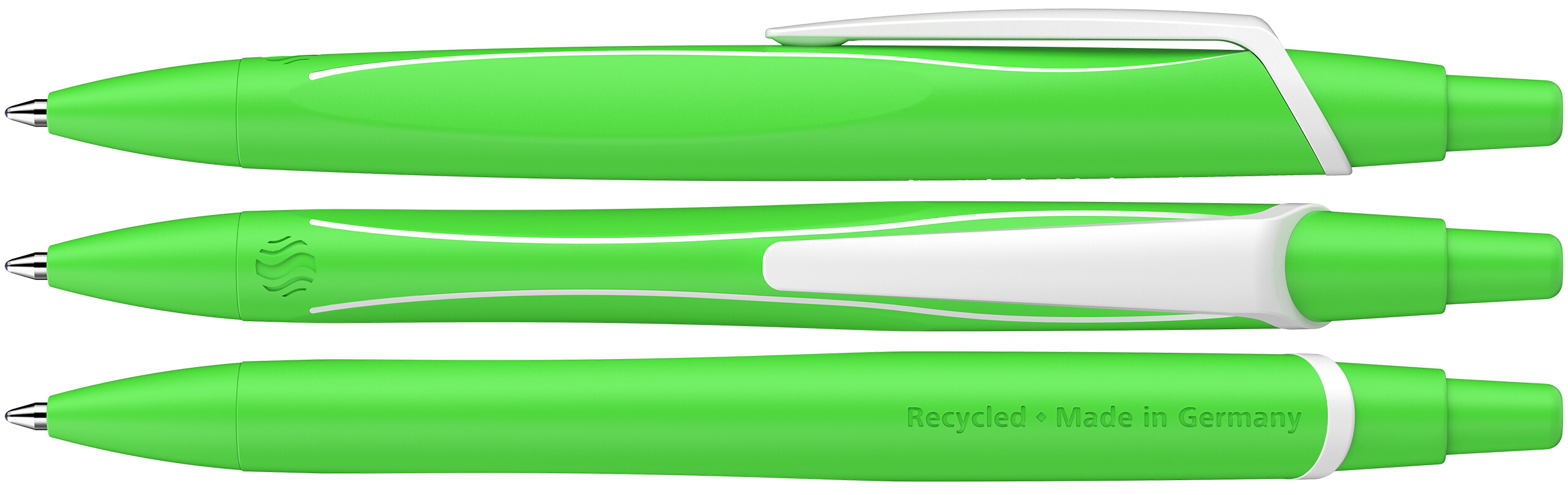 Reco Neon Schneider Kugelschreiber grün-weiss