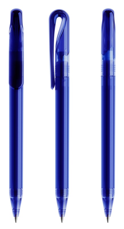 DS1TTT-T50_prodir_Kugelschreiber prodir DS1 Kugelschreiber TTT transparent T50 klassik blau