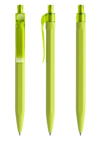 QS50 prodir Kugelschreiber PRT Curved-Clip R66 yellow-green