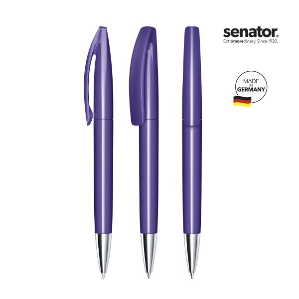 SENATOR Kugelschreiber BRIDGE Polished MT 3252 Pantone 267 Violett